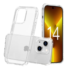 将图片加载到图库查看器，RovyFota iPhone 14 Case 6.1-Inch, Air Soft Shockproof Thin Cover Phone Bumper Cover, Anti-Scratch Clear Back (Clear)
