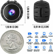 将图片加载到图库查看器，RovyFota Upgrade Mini Cameras, 1080P HD Wireless Portable Small Video Camera Night Vision Motion Detection Home Security Nanny Wifi Cam, Perfect Video Bady Camera for Indoor and Outdoor
