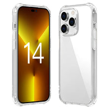 将图片加载到图库查看器，RovyFota iPhone 14 Pro Max Case 6.1-Inch, Air Soft Shockproof Thin Cover Phone Bumper Cover, Anti-Scratch Clear Back (Clear)
