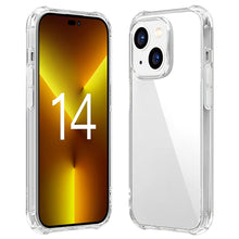 将图片加载到图库查看器，RovyFota iPhone 14 Case 6.1-Inch, Air Soft Shockproof Thin Cover Phone Bumper Cover, Anti-Scratch Clear Back (Clear)
