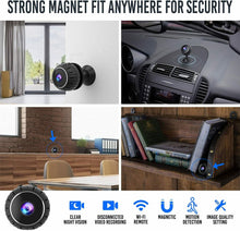 将图片加载到图库查看器，RovyFota Upgrade Mini Cameras, 1080P HD Wireless Portable Small Video Camera Night Vision Motion Detection Home Security Nanny Wifi Cam, Perfect Video Bady Camera for Indoor and Outdoor
